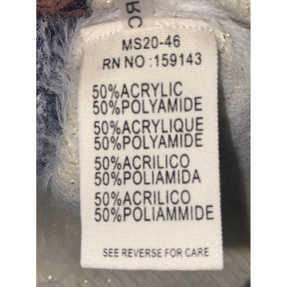 Anthropologie FRNCH Paris Textured Argyle Pattern Sweater Size S/M‎ - Picture 7 of 7